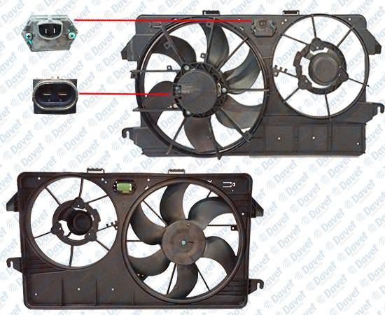 25-1906 Fan Motoru Su Radyatoru Davlumbazli Tekli Fan Ford Transit Connect 1.8 Tdci Ac- 2002-2013